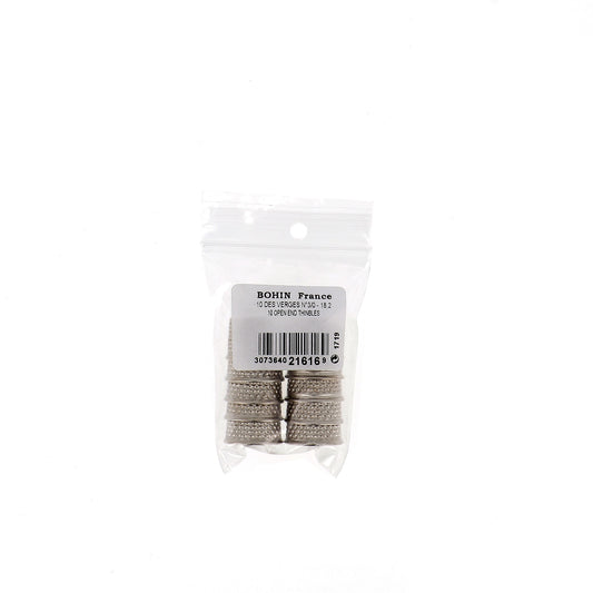 THIMBLES OPEN-END Sz 3/0 10 pcs