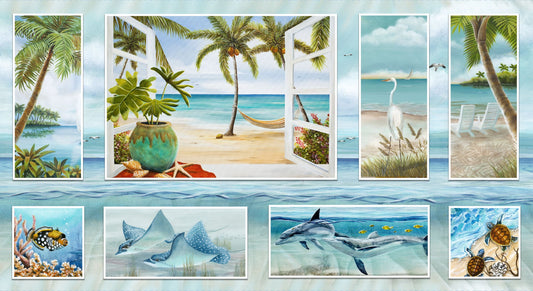 2335B-11 Window to Paradise Block Panel