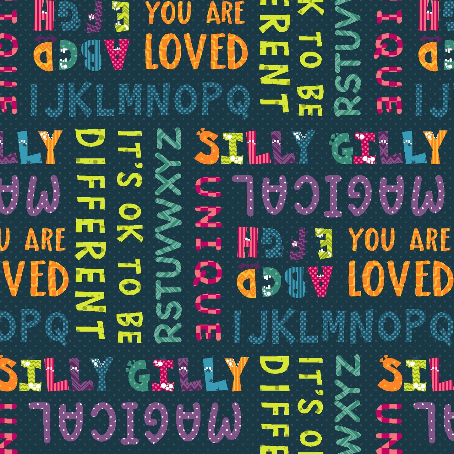 2347-77 SILLY GILLY RETURNS WORD PRINT