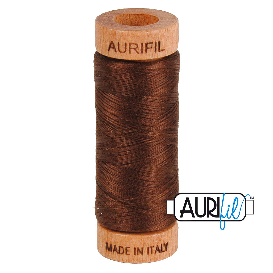 2360 CHOCOLATE 80 WT MAKO COTTON SMALL SPOOL | 280 MT.