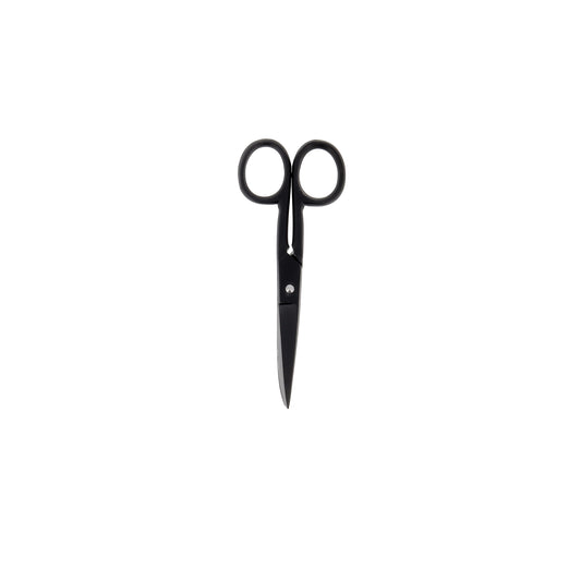 SCISSORS COLOR FLAT BLADES 4 1/2" BLACK