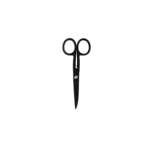 SCISSORS COLOR FLAT BLADES 4 1/2" BLACK
