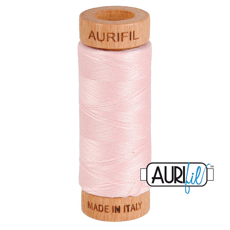 2410 PALE PINK 80 WT MAKO COTTON SMALL SPOOL | 280 MT.