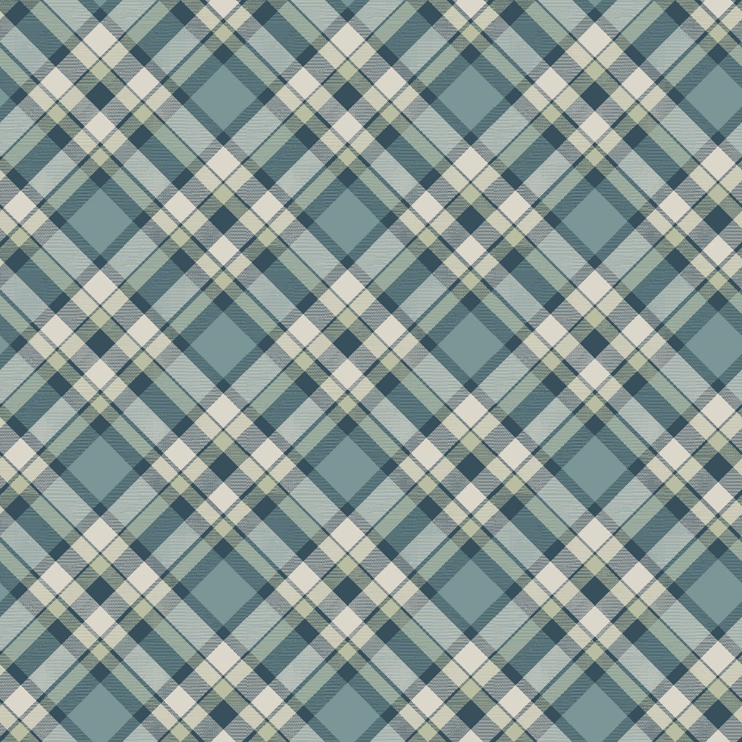 2420-74 TRAVELING TEDDIES BIAS PLAID