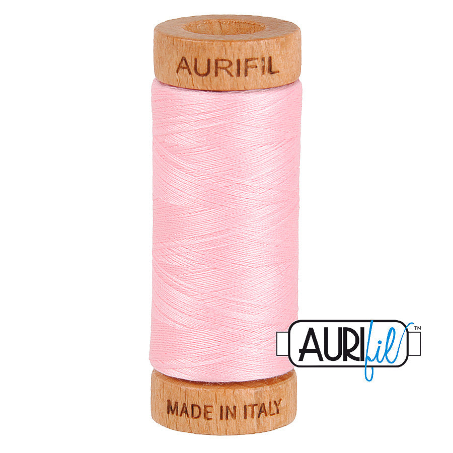 2423 BABY PINK 80 WT MAKO COTTON SMALL SPOOL | 280 MT.