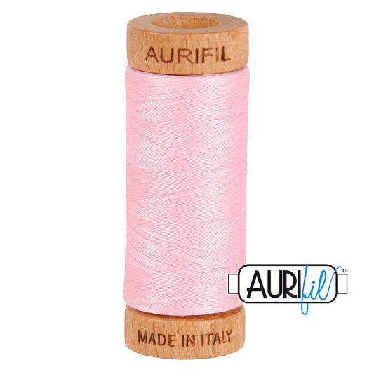 2423 BABY PINK 80 WT MAKO COTTON SMALL SPOOL | 280 MT.