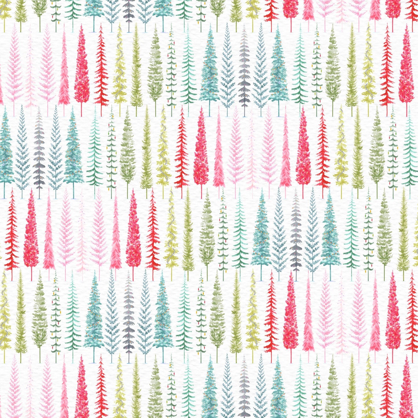 2455-108 Christmas in Color Christmas Tree Row