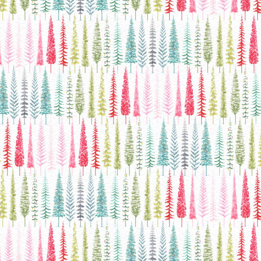 2455-108 Christmas in Color Christmas Tree Row