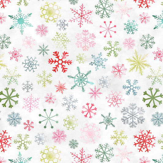 2457-108 Christmas in Color Snowflakes