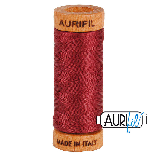 2460 DARK CARMINE RED 80 WT MAKO COTTON SMALL SPOOL | 280 MT.
