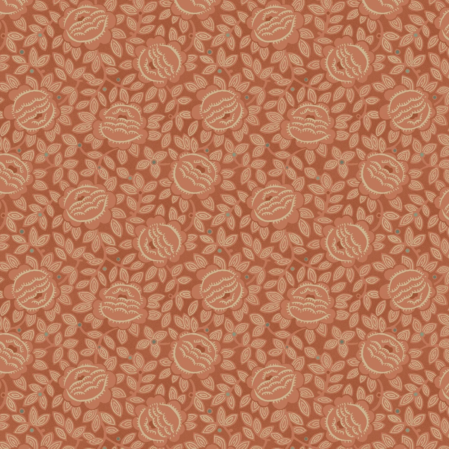2463-80 Harvest Thyme Cabbage Rose