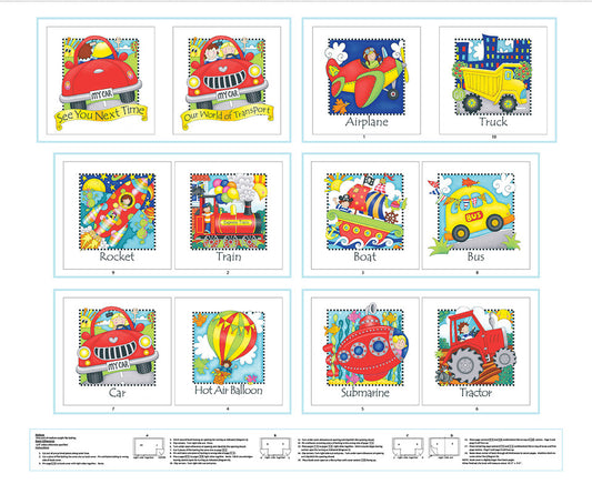 2481BP-01 Little Readers 9 Transportation Book