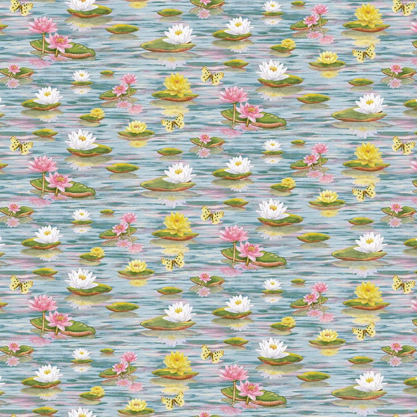 2492-72 Swan Sanctuary Water Lillies
