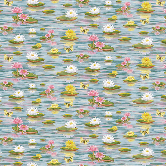 2492-72 Swan Sanctuary Water Lillies