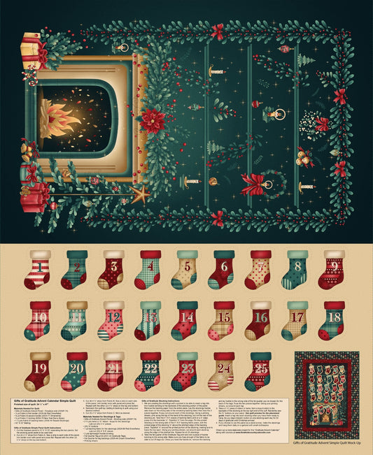 2539P-74 Gifts of Gratitude Advent Calendar Panel