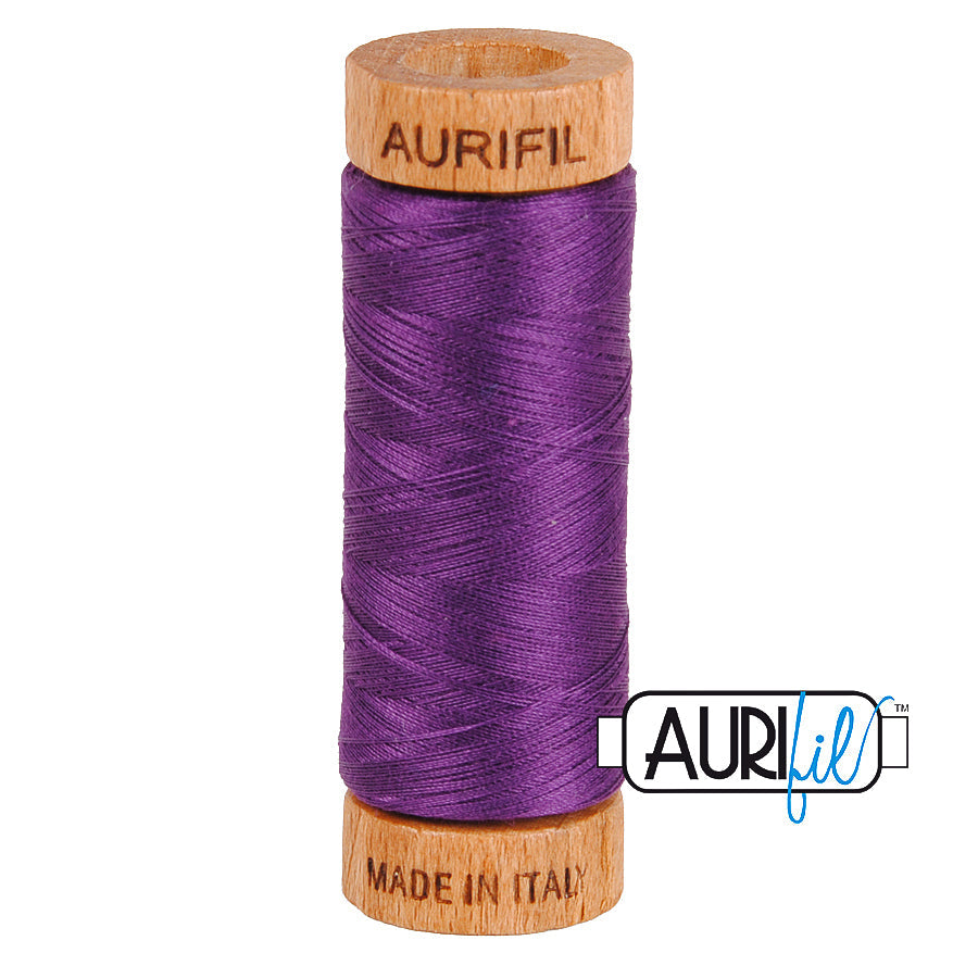 2545 MEDIUM PURPLE 80 WT MAKO COTTON SMALL SPOOL | 280 MT.