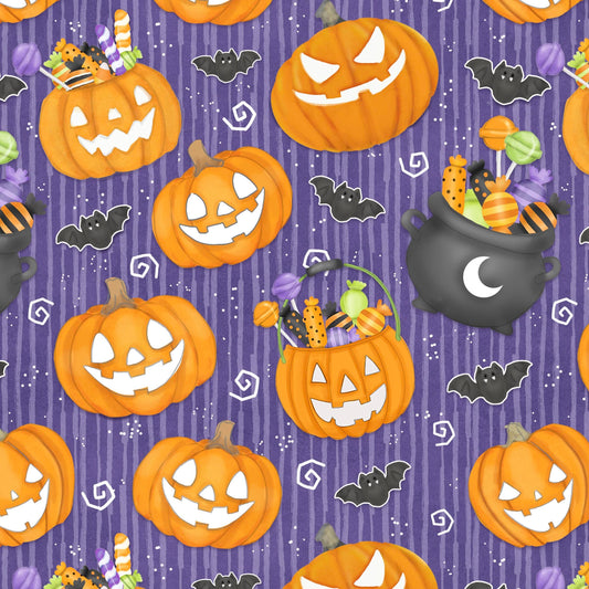 2554G-55 Moonlight  Mischief Large Pumpkins Glow