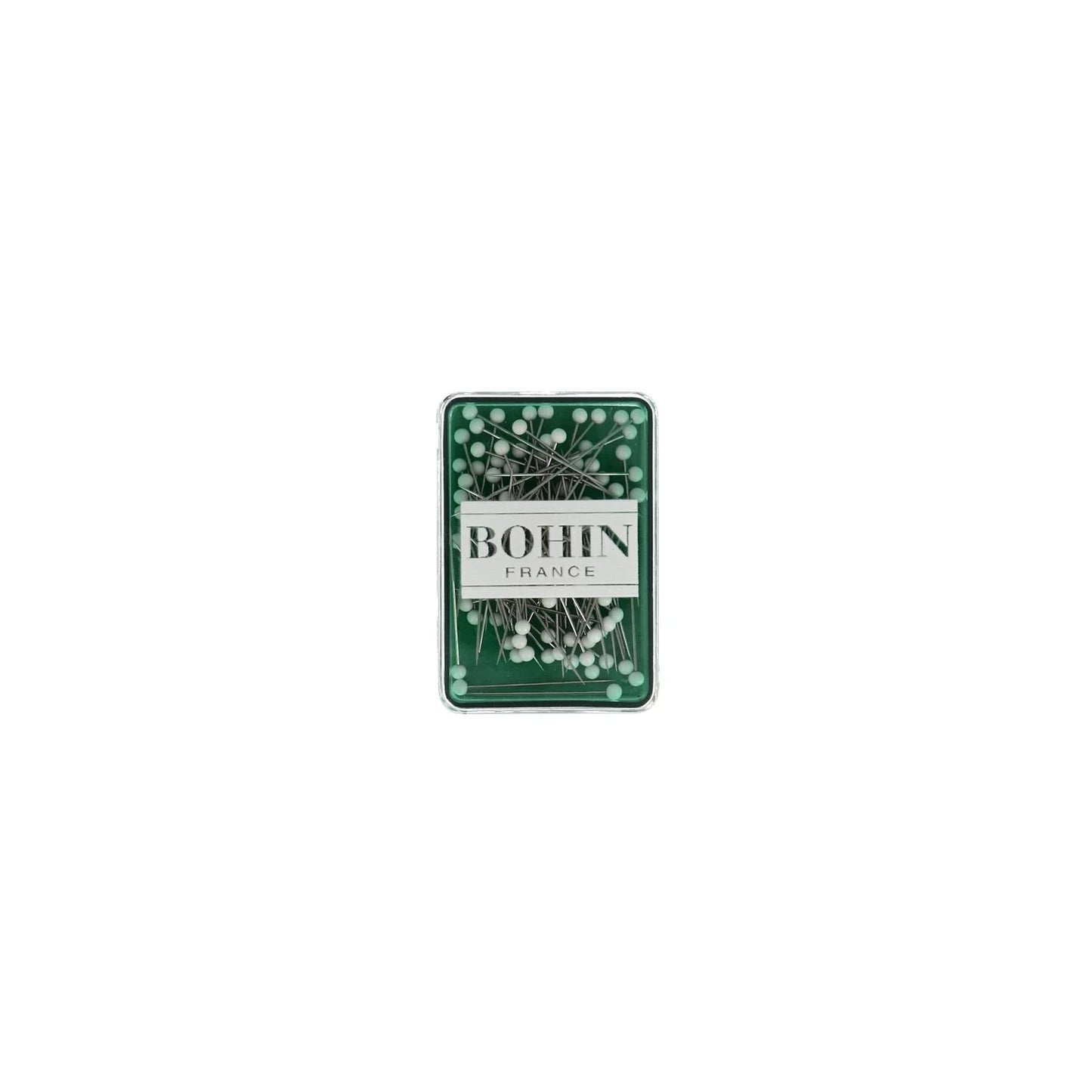 GLASS HEAD PINS WHITE Box 80