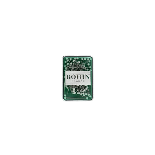 GLASS HEAD PINS WHITE Box 80