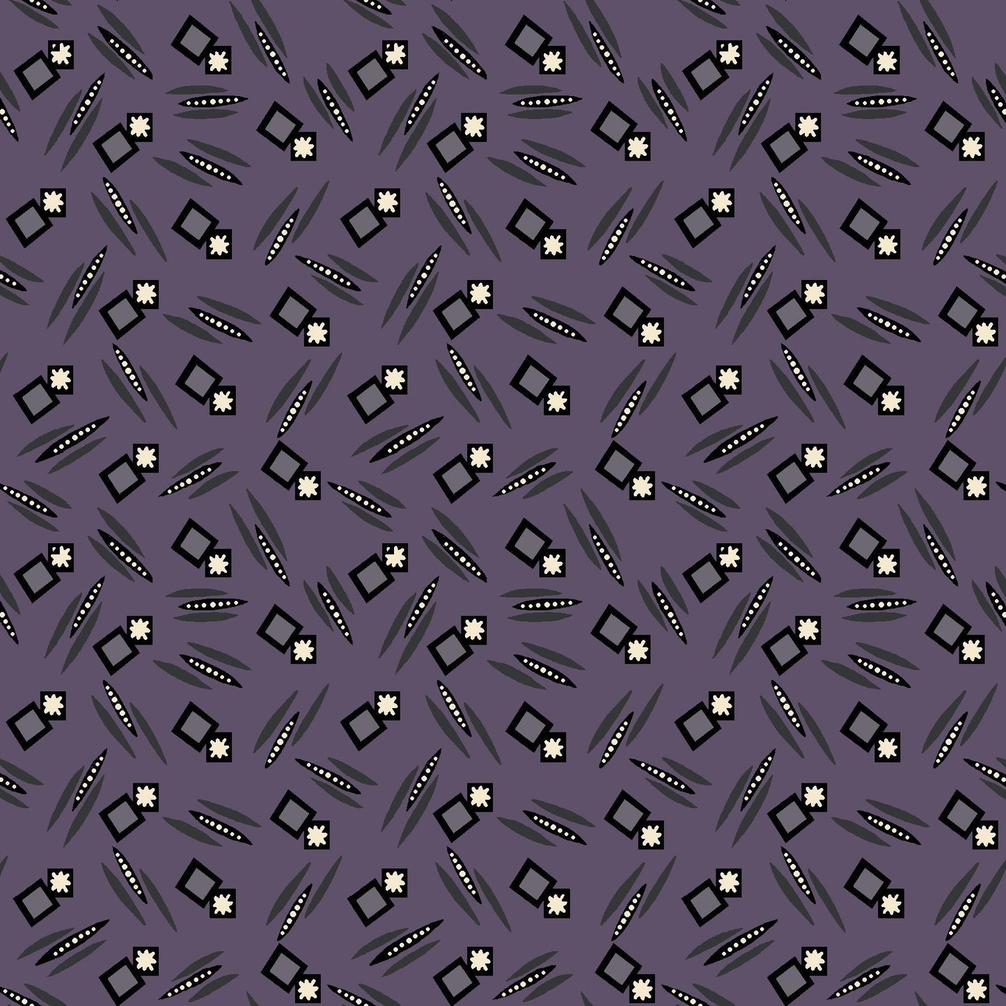 2609-55 Mr. Moon Squares & Stars Geo