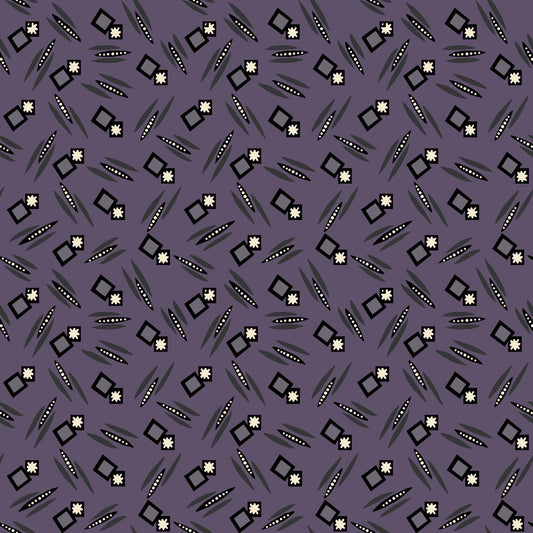2609-55 Mr. Moon Squares & Stars Geo