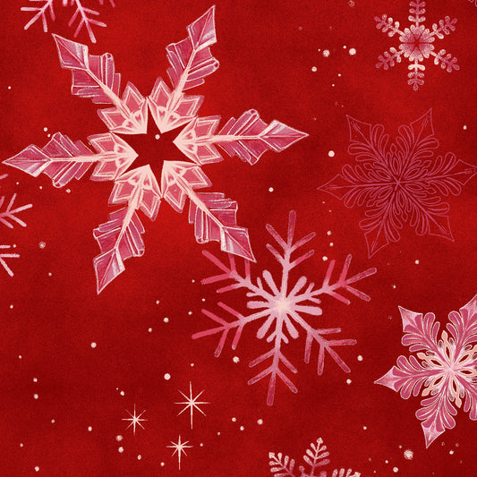 2622-88 Crystal Cascade  108 Inch Large Snowflakes