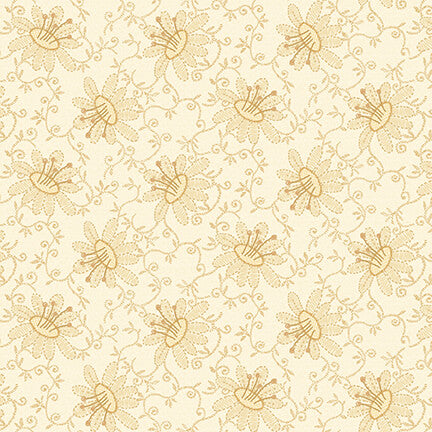 2623-30 LINEN CLOSET– LACY FLORAL WHITE WASH