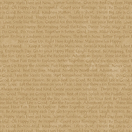 2624-31 LINEN CLOSET– HAPPY TEXT TOAST