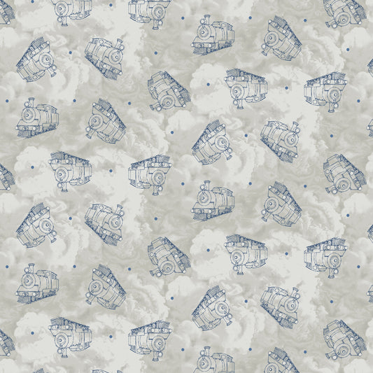 2628-17 Steam Dreams Small Line Art Train