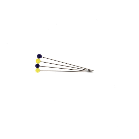 SUPER FINE PINS 36x0.50mm. BLUE/YELLOW Blist 80pcs