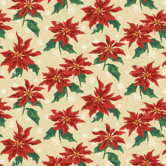 2658-48 Greetings at Christmastide Pointsettia