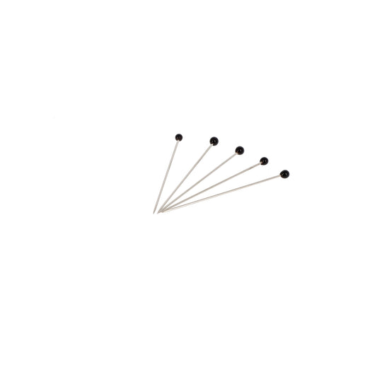 GLASS HEAD PIN 45x0.70 BLK x100