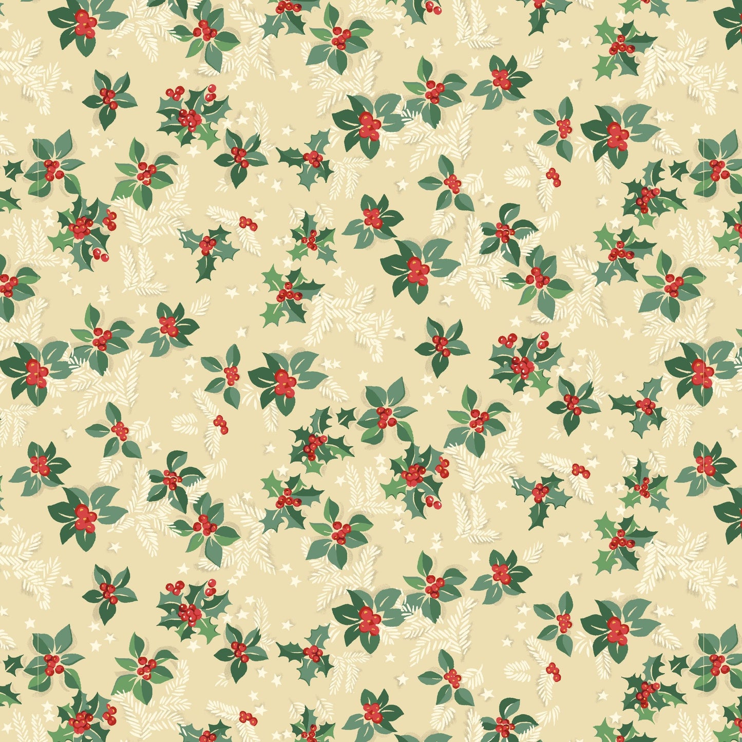 2661-68 Greetings at Christmastide Holly