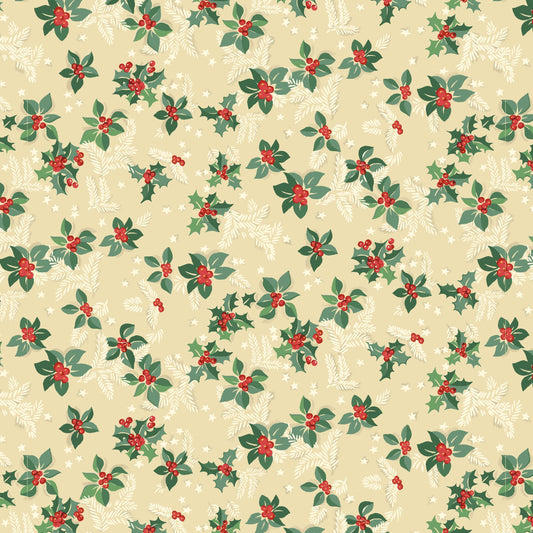 2661-68 Greetings at Christmastide Holly