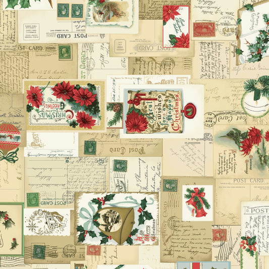 2664-40 Greetings at Christmastide Colorful Postcards