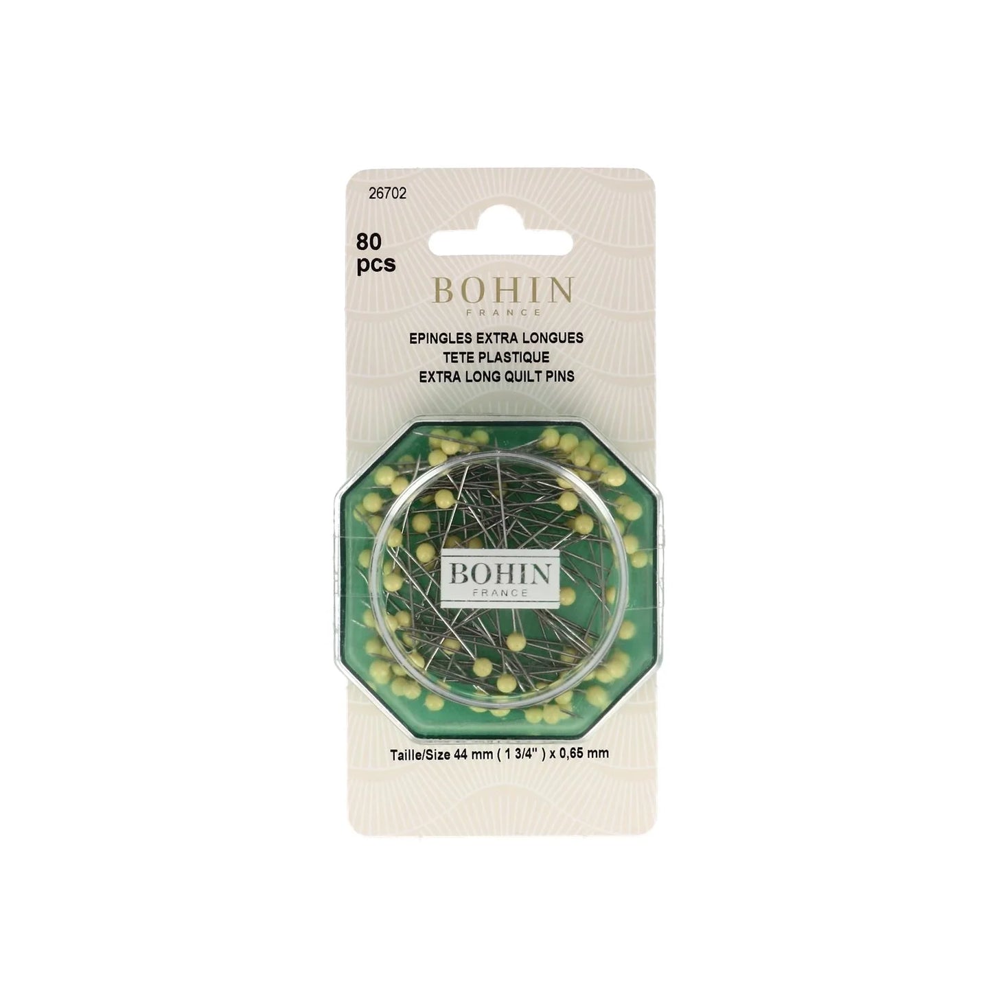 PLAST.HEAD PIN 1.75" YELL.MPC 80