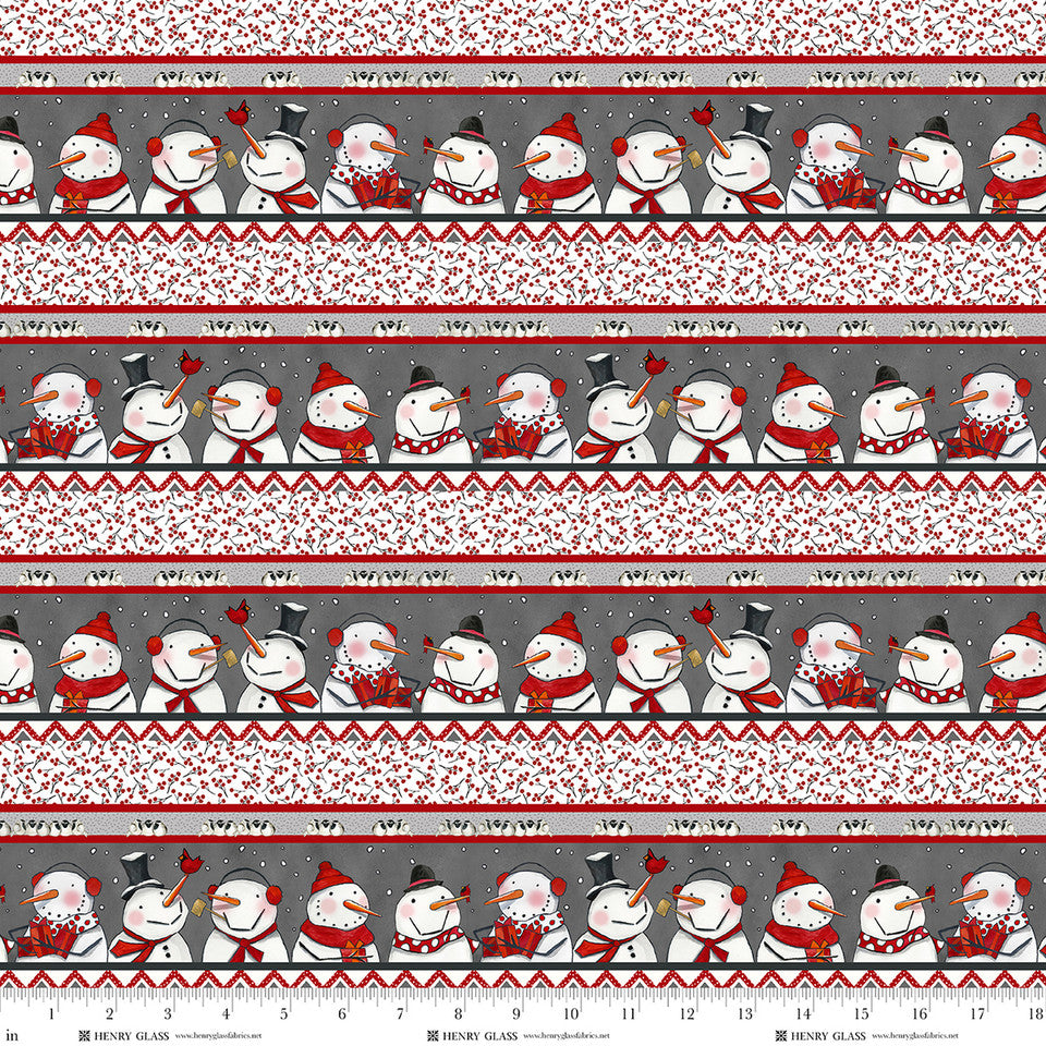 2708-98 Snow Folks Snowman Stripe