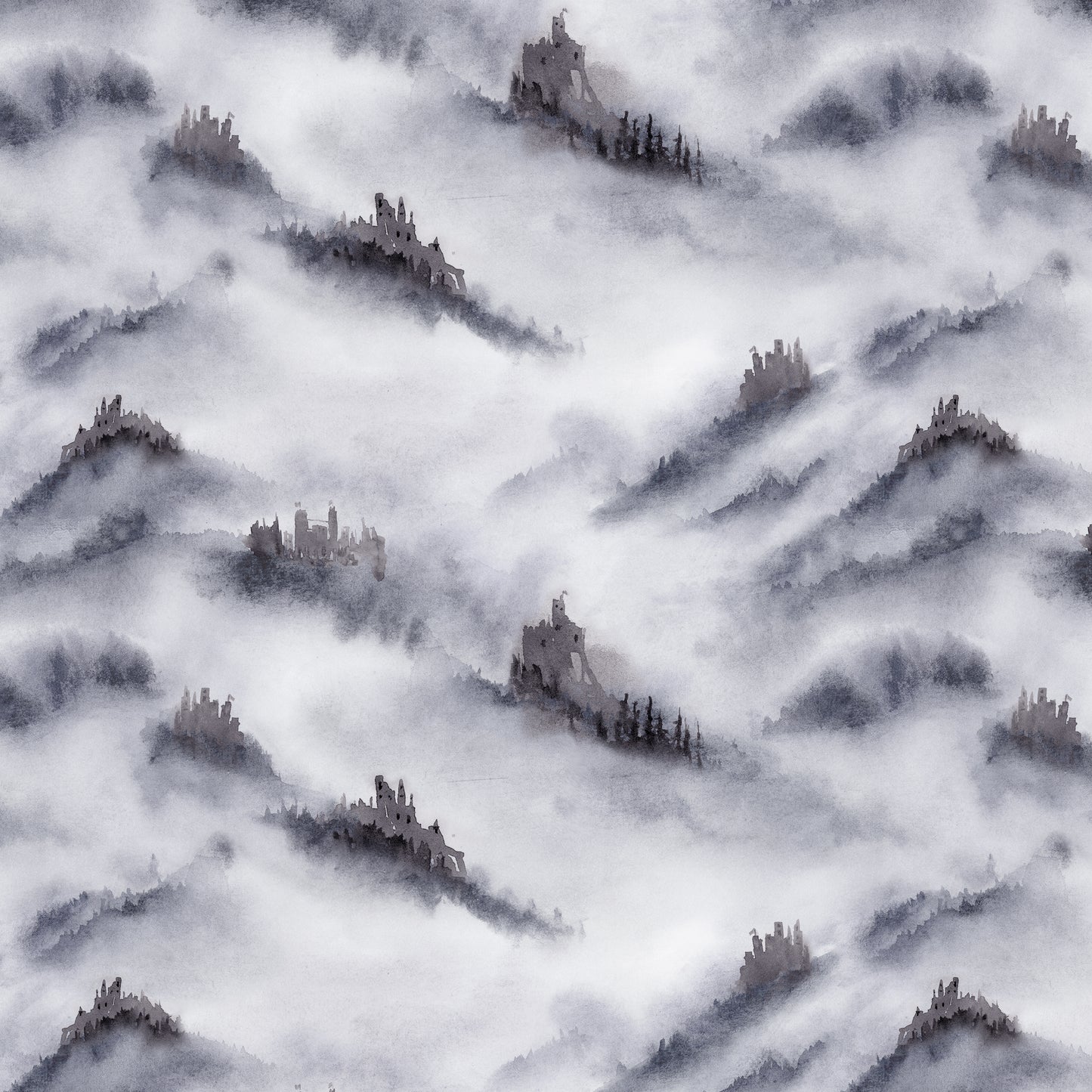 2714-94 Land Called Honah Lee Misty Castle Landscape