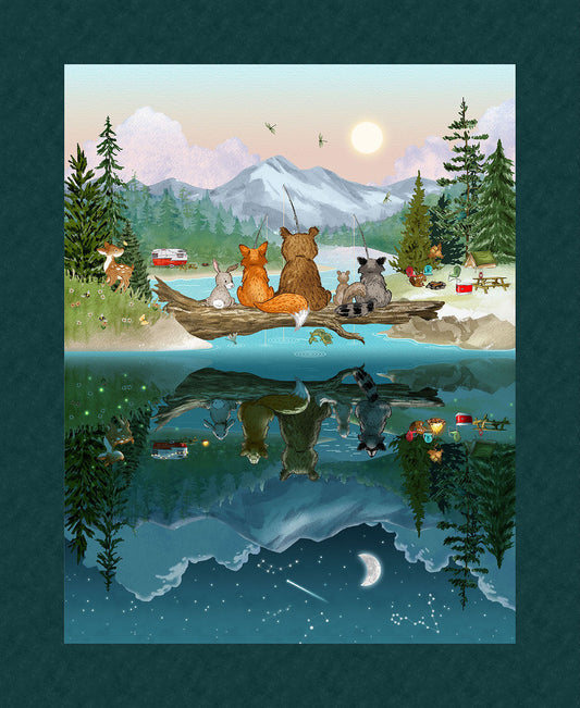 2738P-76 Happy Campers Happy Campers Panel