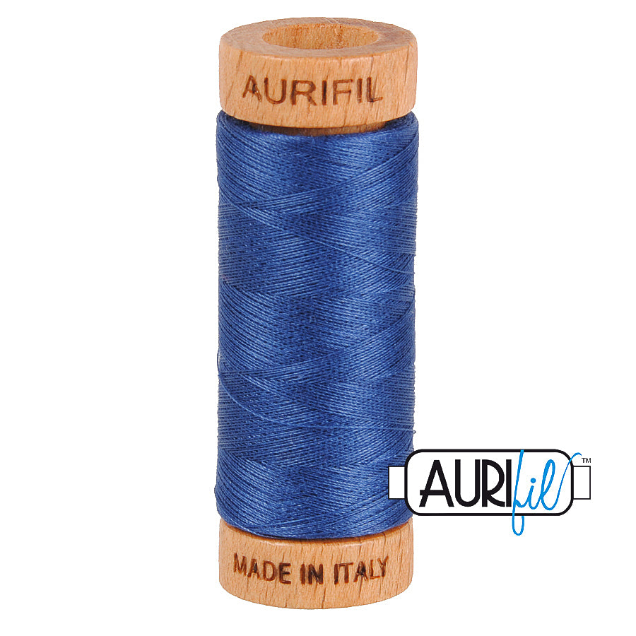 2775 STEEL BLUE 80 WT MAKO COTTON SMALL SPOOL | 280 MT.