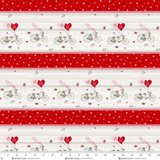 2797-82 Pedals & Passion Border Stripe