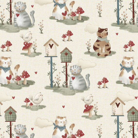 2801-43 Purrfect Pals Cat Scenery