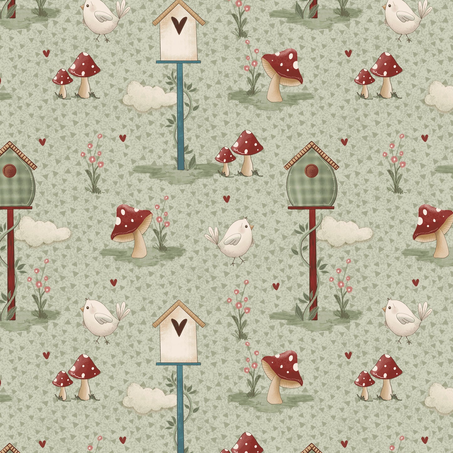 2803-68 Purrfect Pals Mushroom Garden