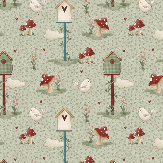 2803-68 Purrfect Pals Mushroom Garden
