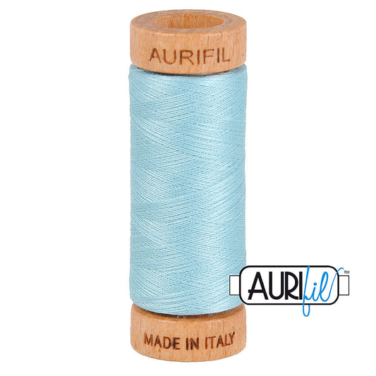 2805 LIGHT GREY TURQUOISE 80 WT MAKO COTTON SMALL SPOOL | 280 MT.