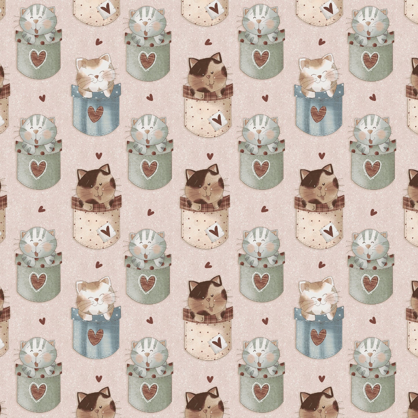 2807-23 Purrfect Pals Cats In Pockets