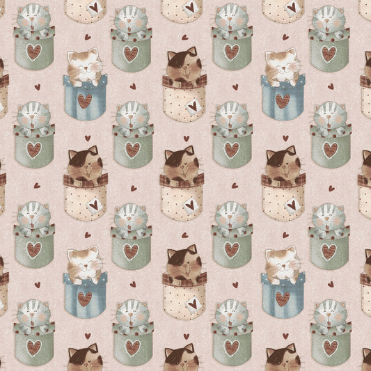 2807-23 Purrfect Pals Cats In Pockets