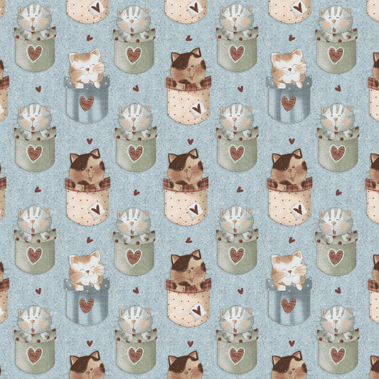 2807-73 Purrfect Pals Cats In Pockets