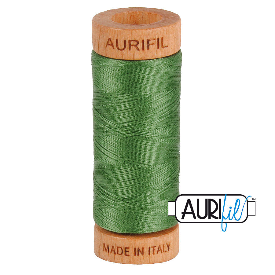 2890 VERY DARK GRASS GREEN 80 WT MAKO COTTON SMALL SPOOL | 280 MT.