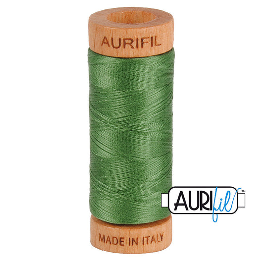 2890 VERY DARK GRASS GREEN 80 WT MAKO COTTON SMALL SPOOL | 280 MT.